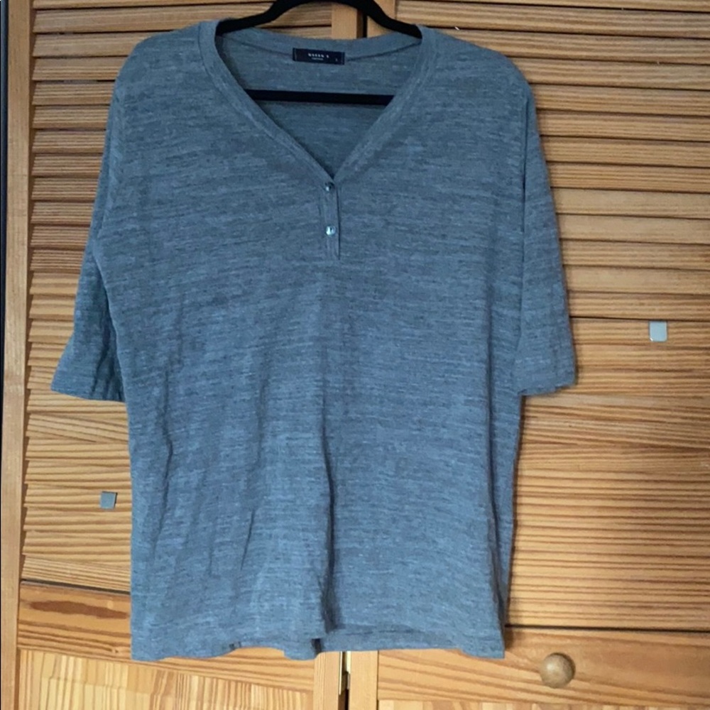 Grey Henley t shirt